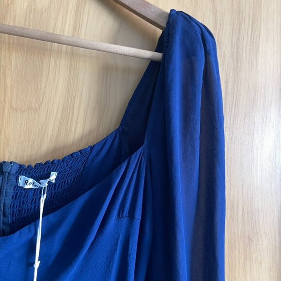 Reformation Theo Dress in Blue Danube Size 12 - Picture 6 of 13